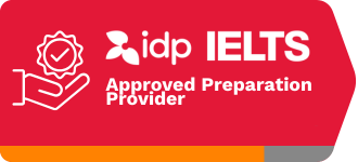 IELTS Approved Preparation Provider (badge)